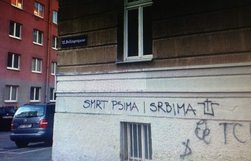 Skandal! U evropskom Beču osvanuli grafiti "Smrt psima i Srbima"! (FOTO)