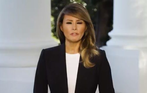 Melanija Tramp bez maske