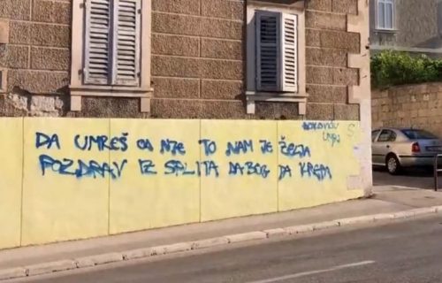 Teški bolesnici! U Splitu osvanuo USTAŠKI grafit: Đokoviću, umri! (FOTO)