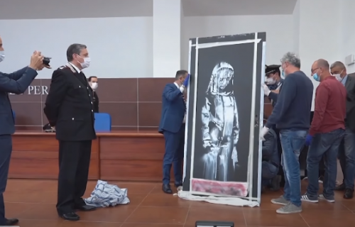 Godinu dana nakon što je nestala: Ukradena Benksijeva slika pronađena na farmi u Italiji