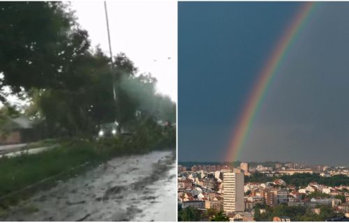 Nevreme protutnjalo kroz Pančevo, u Beogradu usred nevremena osvanula duga! (FOTO+VIDEO)