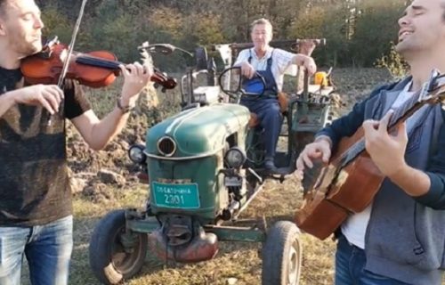 Muzika na srpski način: Postoji samo jedan narod koji može da u pesmi spoji VIOLINU i TRAKTOR (VIDEO)