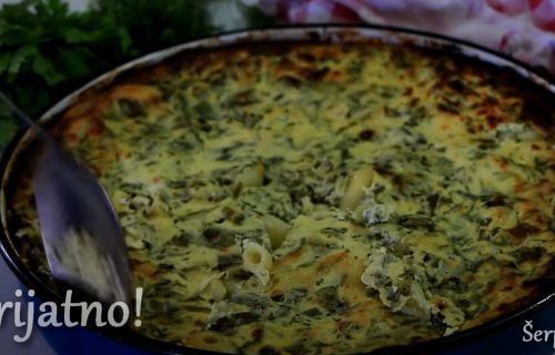 Jeftin i ukusan ručak za celu porodicu: Makarone sa spanaćem i jogurtom (RECEPT+VIDEO)