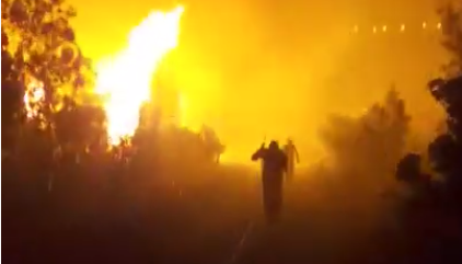 Alarmantno! Noć je bila teška: Borba vatrogasaca sa vatrenom stihijom iznad Mostara (VIDEO)