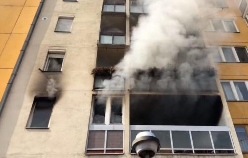 Stravičan požar u PIROTU: Vatra guta stan, povređeno dvoje, 20 vatrogasaca na terenu! (VIDEO)