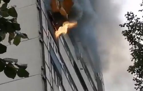 Požar na Novom Beogradu: BUKNULO na 11. spratu zgrade, vatrogasci i Hitna pomoć na terenu! (VIDEO)