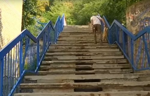 Najopasnije stepenice u Beogradu umalo odnele jedan život, ali građanima mnogo znače (VIDEO)