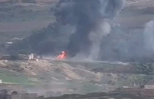 Artiljerija se obrušila na TENK: Procureo novi snimak uništavanja oklopnih mašina Azerbejdžana (VIDEO)