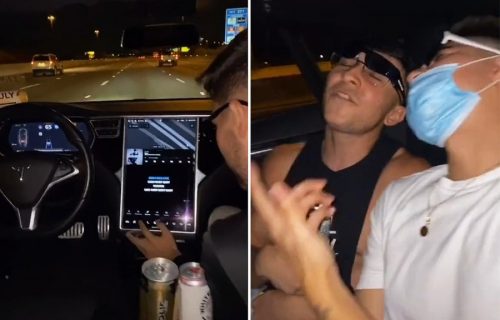 Uživaju u provodu, a NEMA NIKOGA za volanom! Ovako se ne koristi Teslin autopilot (VIDEO)