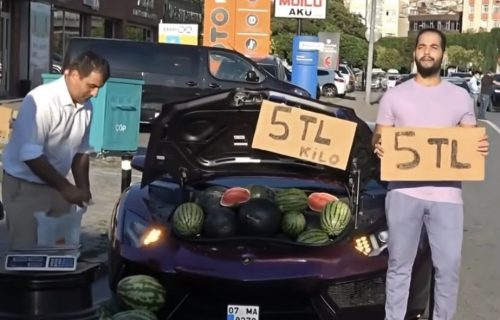 Prodavao LUBENICE iz gepeka Aventadora, pa ostao bez vozačke (VIDEO)