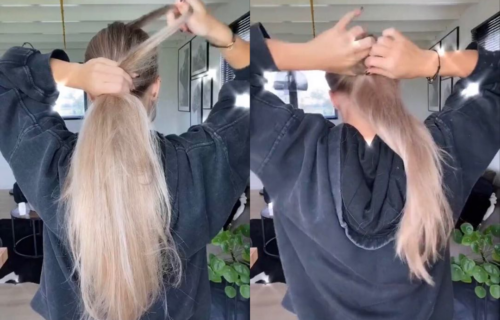 Ne treba vam ni gumica ni šnala: Napravite konjski REP samo uz pomoć svoje kose (VIDEO)