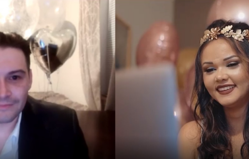 Održano prvo virtuelno VENČANJE: Mladenci, pred gostima, rekli DA preko Zoom APLIKACIJE (VIDEO)