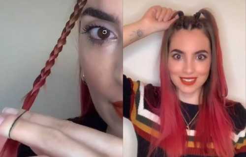 Pletenice iz 90-ih su se vratile! Napravite ovu VESELU frizuru u nekoliko koraka (VIDEO)