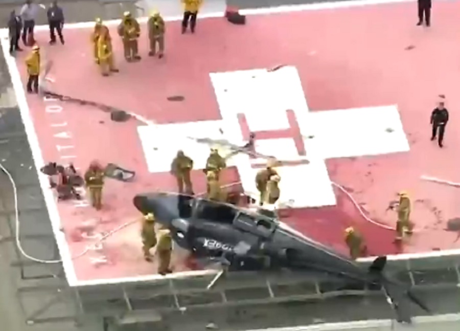 Srušio se helikopter koji je prevozio srce spremno za transplantaciju: Pao tačno na krov bolnice (VIDEO) - Objektiv