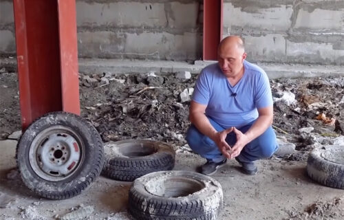 Lada sa BETONSKIM točkovima u ludoj akciji (VIDEO)