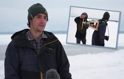 Propeler i KOSILICA na leđima: Mladi Kanađanin ponovo izmislio klizanje (VIDEO)