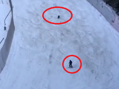 Zimovanje kao u HOROR filmu: Skijaša na sred staze POJURIO MEDVED, život mu visio o koncu (VIDEO)