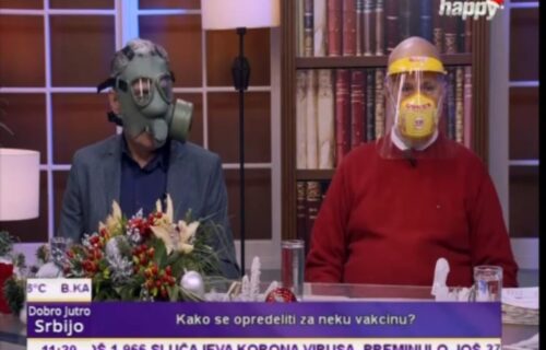 Šok u Jutarnjem: Miroljub sa GAS MASKOM, doktor Maserati pod vizirom, a onda je voditeljka SKOČILA (FOTO)