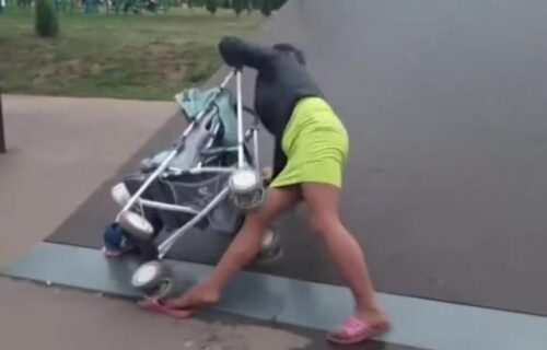HOROR: Pokušao da se ubije skokom sa 17. sprata, pa pao na kolica sa bebom od pet meseci
