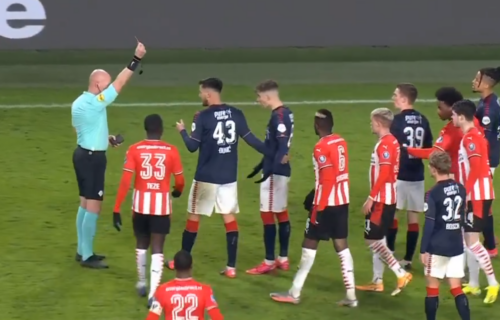 Kakva glupost Luke Ilića: Mladi srpski fudbaler zbog ovog poteza zaradio crveni karton! (VIDEO)