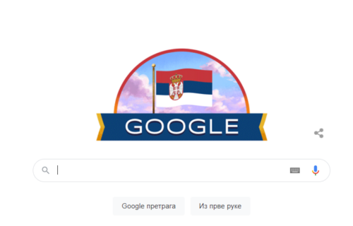 Gugl odao počast Srbiji: Umesto svog loga stavili našu zastavu