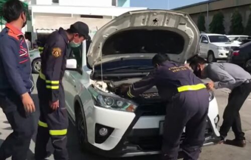 Čuo da nešto nije u redu sa motorom, a onda je ispod haube pronašao - ZMIJU (VIDEO)