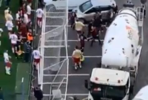 Opšta tuča na srpskim terenima: Haos na Bežaniji - radila i mešalica, bizaran prizor! (VIDEO)