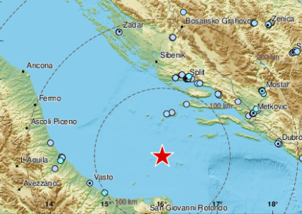 Region OPET PODRHTAVA: Više od 20 zemljotresa zabeleženo u Jadranskom moru posle prvog udara