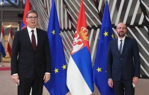 Dvodnevna poseta predsednika Srbije sedištu EU: Vučić na večeri sa Šarlom Mišelom (FOTO)