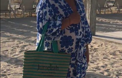 Smeh do suza: Đani se Dubaijem prošetao u HALJINI cvetnog dezena i sa TORBOM oko ruke (FOTO)