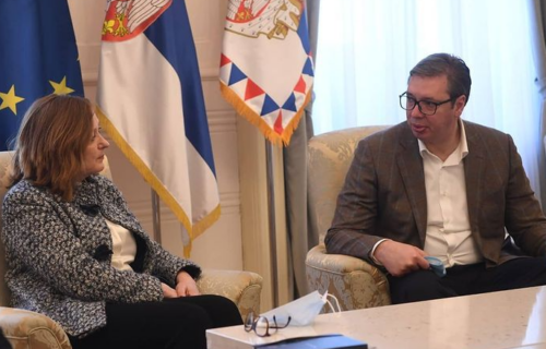 Oproštajna poseta: Vučić se sastao sa direktorkom Evropske banke (FOTO)