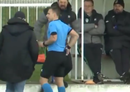 Sramne scene u srpskom fudbalu: Bivši igrač Partizana fizički napao sudiju (VIDEO)