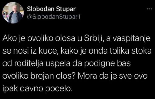 Jedan od najdražih Đilasovih novinara PLJUNUO na naš narod: Roditelji u Srbiji su STOKA! (FOTO)
