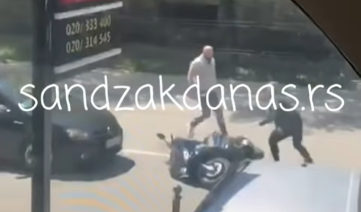 ISPLIVAO snimak jezive tuče u Novom Pazaru: Prvo se sudarili, a onda je krenuo KRVAVI obračun (VIDEO)