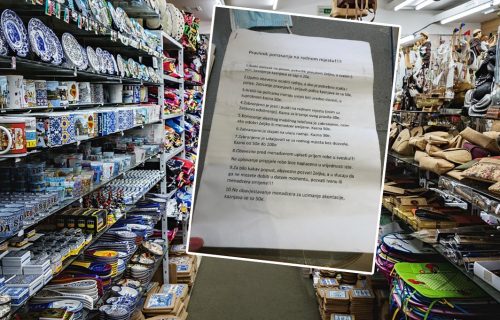 Sramno! PRAVILNIK u jednoj suvenirnici ŠOKIRAO: Ako ne odobri gazda Željko kazne i do 200 evra (FOTO)