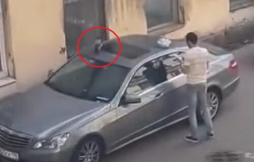 Pokušao da skloni VRANU sa auta, nije ni slutio šta će ga snaći (VIDEO)