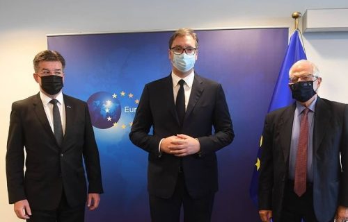 Predsednik Vučić se sastao sa Borelom i Lajčakom: "Dijalog je važan, Srbija je NAJVAŽNIJA" (FOTO)