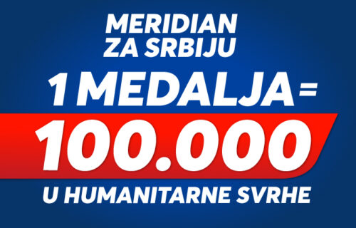 MERIDIAN ZA SRBIJU! Stiže 100.000 RSD za svaku osvojenu medalju naših sportista