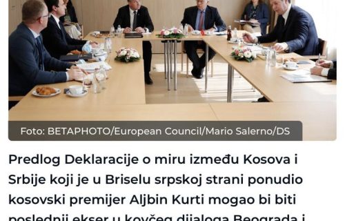 Đilasov sajt sa teškom mukom PRIZNAO: Dijalog u Briselu UNIŠTIO je Kurti! (FOTO)
