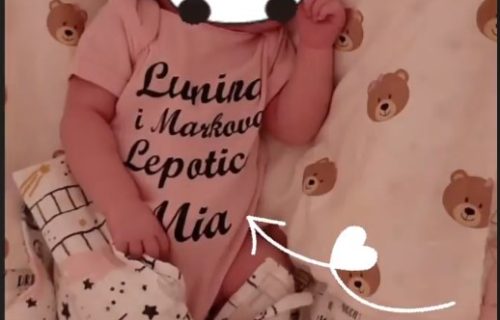 Luna slikala tek rođenu ĆERKU: Natpis na benkici RAZNEŽIO fanove (FOTO)