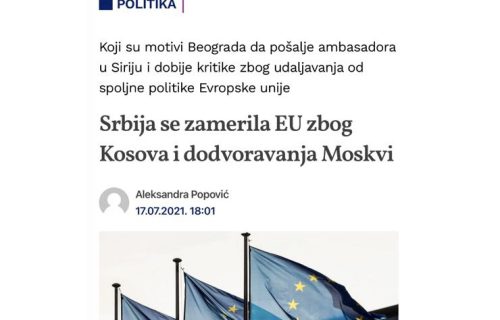 Đilasove novine kritikuju Vučića i državni vrh: Zamerili ste se EU jer niste priznali nezavisno Kosovo!