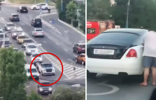 Skupoceni Rolls-Royce stao i blokirao saobraćaj: Razlog je neverovatan (VIDEO)