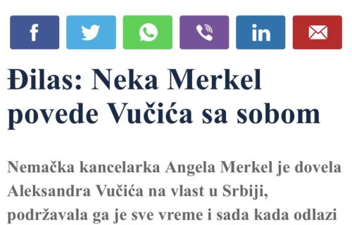 Đilas zaslepljen mržnjom, konačno priznao! Vučiću dao najveći kompliment: "On je kao Angela Merkel!"