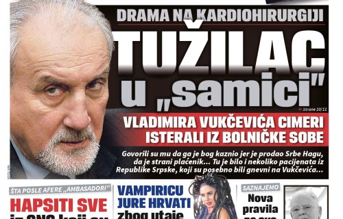 Vukčević u bolnici tražio ZAŠTITU od cimera: "Govorili su mu da ga je Bog kaznio jer je PRODAO Srbe"