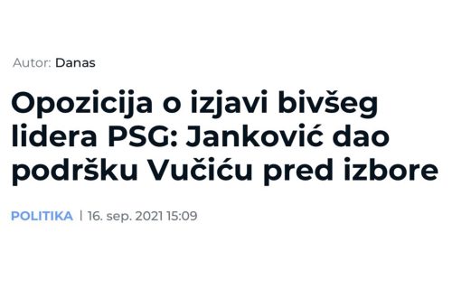 Đilas pokušava da UĆUTKA Sašu Jankovića: Želi da ga izloži javnom LINČU zbog surove istine koju je izneo