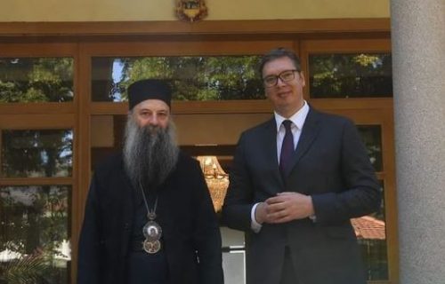 Bitan susret: Predsednik Vučić se sastao sa patrijarhom Porfirijem (FOTO)