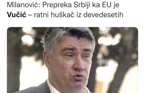 Đilas preko svog portala sugestivno poručuje narodu Srbije i Hrvatima: Ja bih bio po volji Hrvatske!