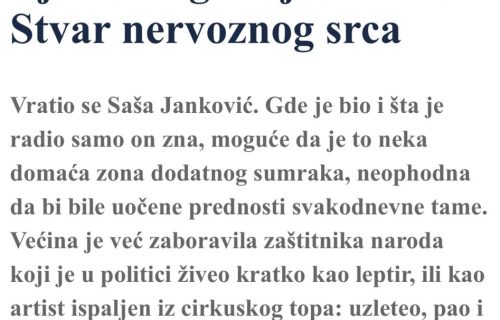 Đilas NAREDIO svojim urednicima: Vređajte i NAPADAJTE Sašu Jankovića svaki dan! (FOTO)