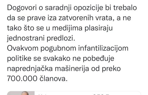 Boris Tadić odbrusio Đilasu: Stalno srljaš u medijsku samopromociju i jedino ti je to važno!