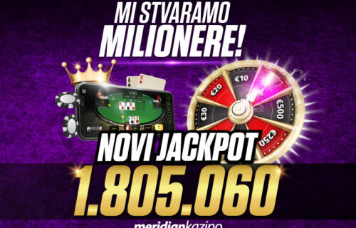 SERIJA FENOMENALNIH DOBITAKA NE PRESTAJE - MERIDIAN ISPLATIO JOŠ JEDAN JACKPOT